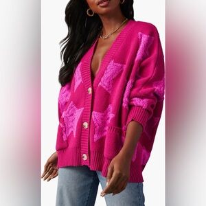 VICI Collection chasing the stars oversize cardigan